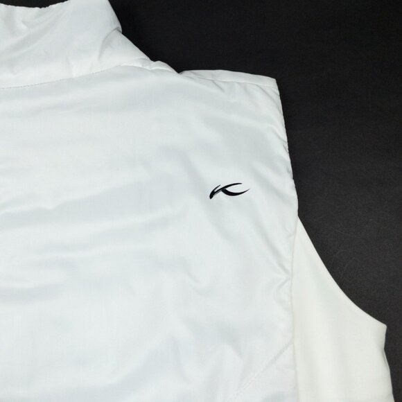 KJUS Radiation Vest Women's Small 36 White Full Zip Golf Puffer Lightweight - Picture 9 of 16